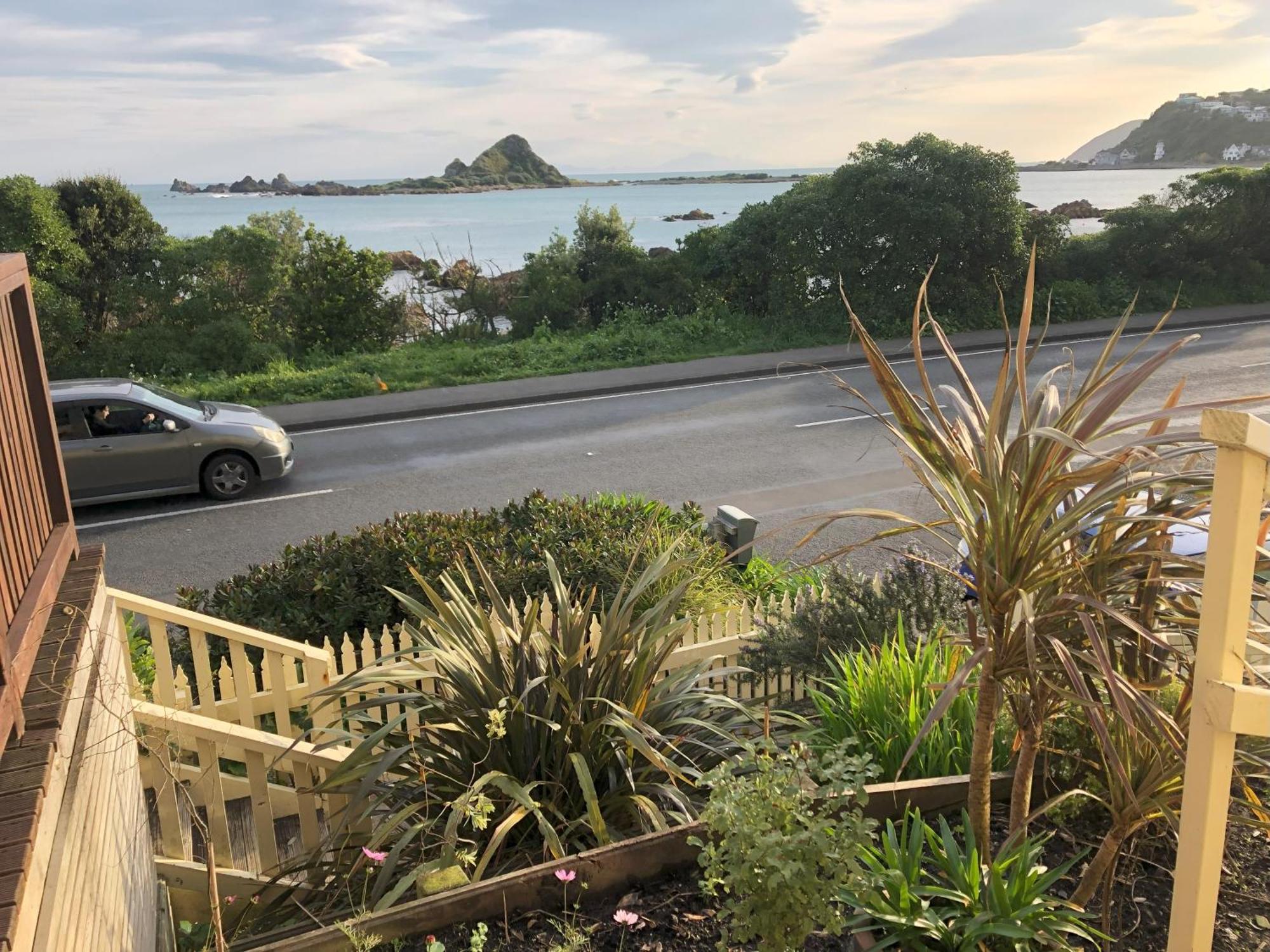惠灵顿Seafront Haven In Island Bay With Deck, Outdoor Bath, And Parking公寓 外观 照片